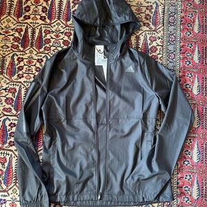 Adidas Women's Black Hooded Windbreaker - Own the Run NWT!